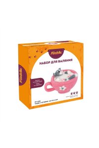 НАБОР ДЛЯ ВАЛЯНИЯ ЧАШКА С КОТИКОМ WT-0228 (6022)