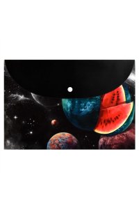 ПАПКА Д/ДОКУМЕНТОВ НА КНОПКЕ А4 33,5*23 СМ КОСМИЧЕСКИЙ АРБУЗ (ПЛАСТИК) ФЕНИКС+ 65848