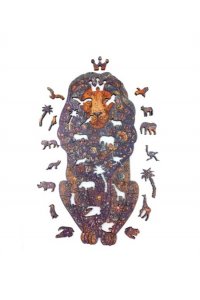 ПАЗЛЫ ФИГУРНЫЕ 101 HOBBY DAY ЛЕВ (ДЕРЕВО) HD20011