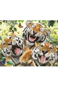 ПАЗЛЫ 100 PRIME 3D ТИГРЫ СЕЛФИ H. ROBINSON АРТ.PR31218