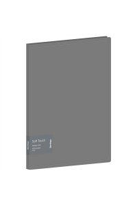 ПАПКА С 20 ВКЛ BERLINGO SOFT TOUCH 17ММ 700МКМ СЕРАЯ DB4_20985 (1414)