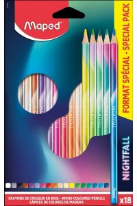 КАРАНДАШИ 18ЦВ MAPED NIGHTFALL (ДЕКОРИРОВАН) 831701