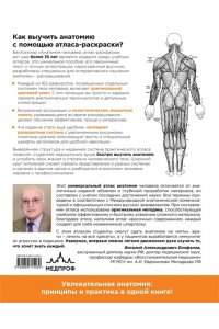 Анатомия человека: атлас-раскраска