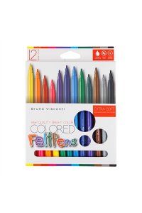 ФЛОМАСТЕРЫ 12ЦВ BRIGHT COLORS *BV* 32-0074 (3080)