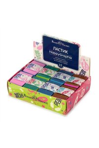 ЛАСТИК HAPPYGRAPHIX SANDWITCH В АСС (4 ЦВЕТА) *BV*АЛЬТ АРТ.42-0027 (0553)
