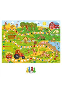 НАСТ ИГРА ХОДИЛКА КОРОБ НА ФЕРМЕ *ДК* 04642 (6426)