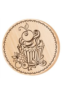 НАБОР Д/ВЫЖИГАНИЯ ДОЩЕЧКА ПИРОЖНОЕ(КРУГ 130 ММ) *ДК* АРТ.04458