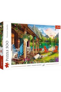ПАЗЛЫ 500 TREFL ХИЖИНА В ГОРАХTR37408