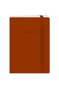 ЕЖЕДНЕВНИК 128Л А5 ЭКСМО КОЖЗАМ НА РЕЗИНКЕ BLANK КАРМИНОВЫЙ ЕКБ23512806 (1780)
