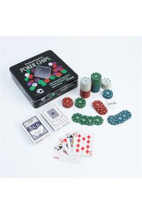 НАБОР Д/ИГРЫ В ПОКЕР 20*20СМ (100 ФИШЕК, 2 КОЛОДЫ) СИМА-ЛЕНД 278717 (0007)