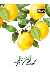 СКЕТЧБУК 80Л 100*138 MYART POCKET ARTBOOK ЛИМОНЫ ПРОФ-ПРЕСС 80-2069 (0694)