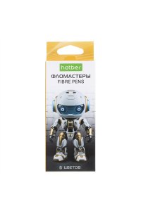 ФЛОМАСТЕРЫ 6 ЦВ ХАТБЕР РОБО /ЕВРОПОДВЕС/ FP_084602 (6866)