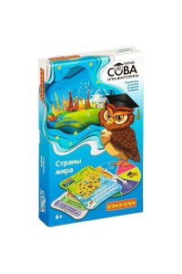НАСТ ИГРА ВИКТОРИНА УМНАЯ СОВА СТРАНЫ МИРА АРТ.ВВ4842