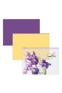 ПАПКА КОНВЕРТ НА МОЛНИИ B5 (НАБОР 3ШТ) SOFT IRIS ЕК 55124