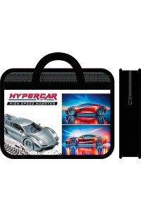 ПАПКА С РУЧКАМИ А4 75 ММ HYPERCAR 2025 /ПЛАСТИК/ТЕСЬМА/ ПЧЕЛКА ПМ-А4-25 (9160)