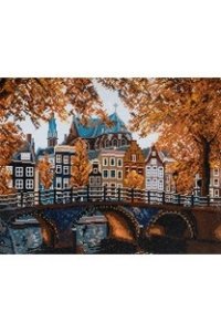 КРИСТАЛЬНАЯ МОЗАИКА 50*40СМ С ПОДРАМ ОСЕНЬ В АМСТЕРДАМЕ 
