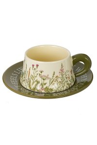 ЧАШКА С БЛЮДЦЕМ 290 МЛ, L17 W17 H7,5 СМ 819307 (3077)