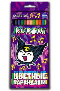 КАРАНДАШИ 12ЦВ CENTRUM KUROMI (ПЛАСТИК) /ЕВРОПОДВЕС/ 71677