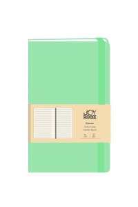 БЛОКНОТ 96Л А5 ЛИН ЭКСМО КОЖЗАМ НА РЕЗИНКЕ JOY BOOK СНЕЖНАЯ МЯТА БДБЛ5963572