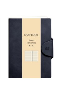 БЛОКНОТ 80Л А6+ ЭКСМО КОЖЗАМ МАГНИТ КЛАПАН SNAP BOOK NO 6 АРТ.БСБЛ6803647 (7117)