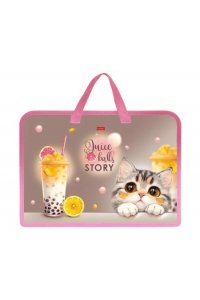 ПАПКА С РУЧКАМИ А4 35 ММ JUICE STORY (ПЛАСТИК) HATBER AMN_07102 (5255)