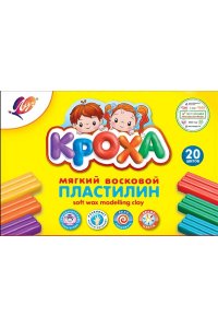 ПЛАСТИЛИН МЯГКИЙ 20ЦВ 300ГР КРОХА (СО СТЕКОМ) ЛУЧ 31С 2063-08