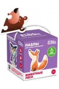 ПАЗЛЫ 8 КАРТИНОК 30 ЭЛ ЖИВОТНЫЕ ЛЕСА ET01-077 (0774)