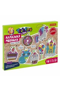 НАБОР Д/ТВОРЧЕСТВА BONDIBON. АЛМАЗНАЯ МОЗАИКА БРЕЛОКИ «ВОЛШЕБНОЕ ЦАРСТВО», 7 БРЕЛОКОВ ВВ6325