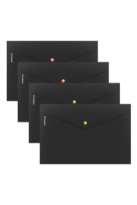 ПАПКА КОНВЕРТ НА КНОПКЕ А4 MATT ACCENT В АСС ЕК 55883