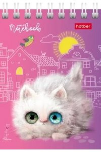 БЛОКНОТ 40Л А7 ХАТБЕР СПИРАЛЬ КОШАРИКИ АРТ.40Б7В1ГР (0405)
