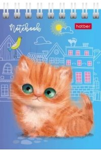 БЛОКНОТ 40Л А7 ХАТБЕР СПИРАЛЬ КОШАРИКИ АРТ.40Б7В1ГР (0405)