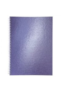 ТЕТР 96 КЛЕТ А4 ХАТБЕР СПИРАЛЬ БУМВИНИЛ METALLIC ФИОЛЕТОВАЯ 96Т4БВВ1ГР (3840)