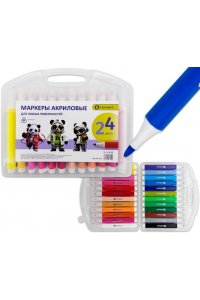 НАБОР МАРКЕРОВ АКРИЛ 24ШТ (ПЛАСТИК БОКС) DO-234 (0592)