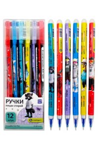 РУЧКА ПИШИ-СТИРАЙ СИН 0,38ММ ЖИВОТНЫЕ В АСС DM-88950 (6356)