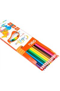 КАРАНДАШИ 12ЦВ DELI COLORUN ПЛАСТИК /ЕВРОПОДВЕС/ АРТ.EC00100 (0919)