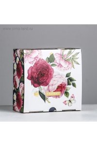 КОРОБКА ПОДАР СКЛАДНАЯ PRESENT 15*15* 7 СМСИМА-ЛЕНД АРТ.4940688