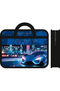 ПАПКА С РУЧКАМИ А4 75 ММ CITY CAR 2025 /ПЛАСТИК/ТЕСЬМА/ ПЧЕЛКА ПМ-А4-25 (6374)