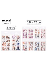 ТАТУ СТИКЕРЫ КОТИКИ 2 ЛИСТА M-20817