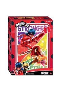 ПАЗЛЫ 35 STEP ЛЕДИ БАГ И СУПЕР-КОТ 91476