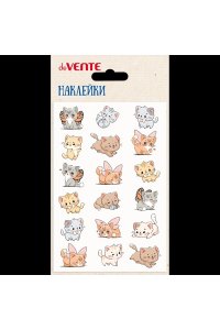 НАКЛЕЙКИ МЯГКИЕ МИЛЫЕ КОТЯТА 10X15 СМ DEVENTE 8002456 (4232)