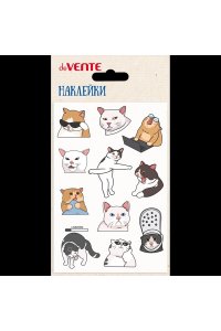 НАКЛЕЙКИ МЯГКИЕ MEME CAT 10X15 СМ DEVENTE 8002471 (3990)