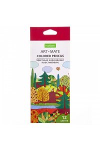 КАРАНДАШИ 12ЦВ HATBER ART-MATE (ПЛАСТИК) ЕВРОПОДВЕС АРТ. CS_068177 (3147)
