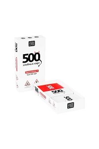 НАСТ ИГРА COSMODROME GAMES 500 ЗЛОБНЫХ КАРТ (18+) /ДОПОЛНЕНИЕ/ НАБОР БЕЛЫЙ АРТ. 52181