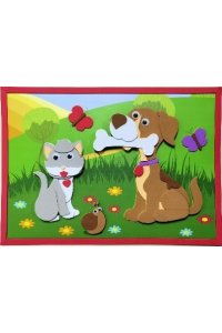 НАБОР Д/ТВОРЧ ВЕСЕЛАЯ АППЛИКАЦИЯ ЛУЧШИЕ ДРУЗЬЯ АРТ.DT-1008-60 (8998)