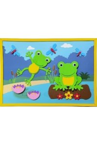 НАБОР Д/ТВОРЧ ВЕСЕЛАЯ АППЛИКАЦИЯ ЛЯГУШАТА АРТ.DT-1008-61 (018)