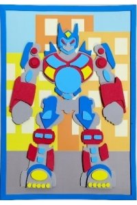 НАБОР Д/ТВОРЧ ВЕСЕЛАЯ АППЛИКАЦИЯ РОБОТ АРТ.DT-1008-68 (070)