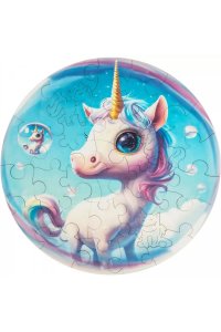 ПАЗЛЫ ФИГУРНЫЕ UNIDRAGON 30 BUBBLEZZ ЕДИНОРОГ5153/8725