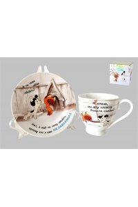 ПАРА ЧАЙНАЯ КРУГЛАЯ 440МЛ П/УП КОТЕНОК ГАВ HD241148 (3007)