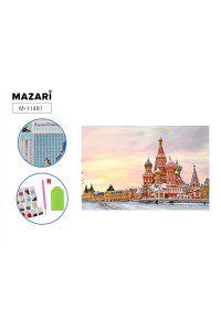 АЛМАЗНАЯ МОЗАИКА 25*30 КРАСНАЯ ПЛОЩАДЬ ХОЛСТ M-11481
