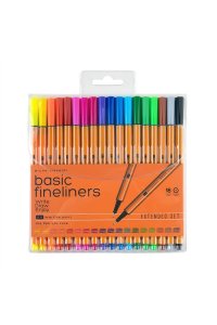 НАБОР СКЕТЧ - ЛИНЕРОВ 18ЦВ BASIC.SUMMER 0,4ММ (В ПЛАСТИК.УПАКОВКЕ) *BV* 36-0039 (9181)